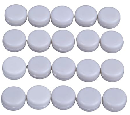 KESOTO Giocattoli Sonagli Scatole Generatori di Suono, Bianco Versatile Compatto Scatola Suonante Rotonda Burattini Bambole Burattini Animali Fai da Te Gioca, 1.5 Cm