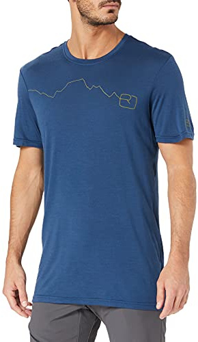 Ortovox Herren 120 Tec Mountain T-Shirt, Blue Lake, S