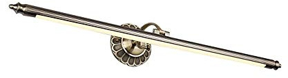 LED Spiegellampe Retro Spiegelleuchte Antik Metall Schminklicht Vintage Spiegelbeleuchtung Acryl Spiegellicht Badezimmer Schlafzimmer Spiegelschrank Schminktisch Warmes Licht 3000K (Bronze, 50cm)