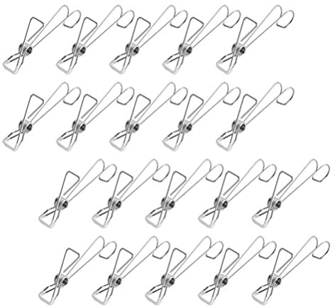 Cabilock 25pièces Clips De Pantalons Acier Antidérapants Multifonctionnels pour Chaussettes Et Vêtements Pack