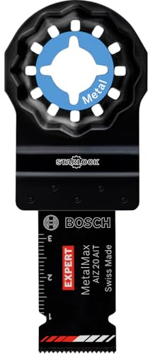 Bosch Professional 1x Sägeblatt Expert MetalMax AIZ 20 AIT (für Stahl, Edelstahl, Breite 20 mm, Zubehör Multifunktionswerkzeug) | für Stahl, Edelstahl, Breite 20 mm, Professional Zubehör Multifunktionswerkzeug