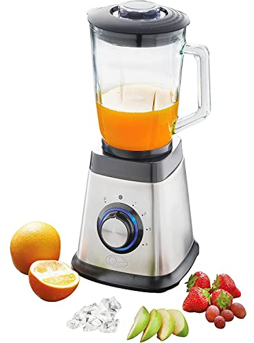 Quest 36919 1.5L High Speed Blender Smoothie Maker and Grinder / 4 Speed Settings/Heavy Duty & Powerful 21000 RPM Motor / 6 Stainless Steel Blades/Blend Fruits, Veg and Ice/Grind Nuts