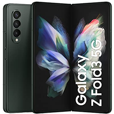Samsung Galaxy Z Fold3 5G, faltbares Handy, flexibles, großes 7,6 Zoll Display, 256 GB Speicher, in Phantom Green inkl. 36 Monate Herstellergarantie [Exklusiv bei Amazon]