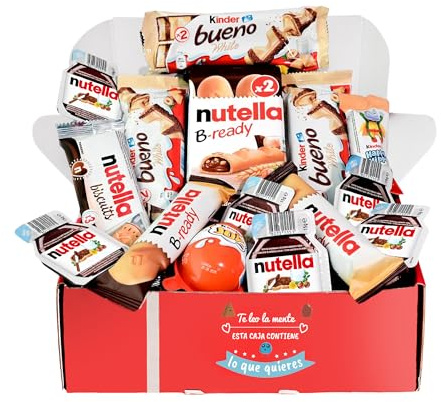 Caja Regalo de Chocolates Kinder | Regalo Original Cumpleaños para Niños y Pareja: Kinder Chocolate, Kinder Bueno, Happy Hippo, Schoko-Bons, Kinder Joy | Amantes de Kinder
