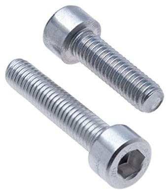 Zylinderkopfschrauben M5x12 (50er Pack) A2 Edelstahl Sechskant Inbusschlüssel Sechskantschrauben Bolzen Gewinde Befestigungselemente Zylindrisch Heavy Duty Zertifiziert Standard DIN912 (5mm x 12mm)