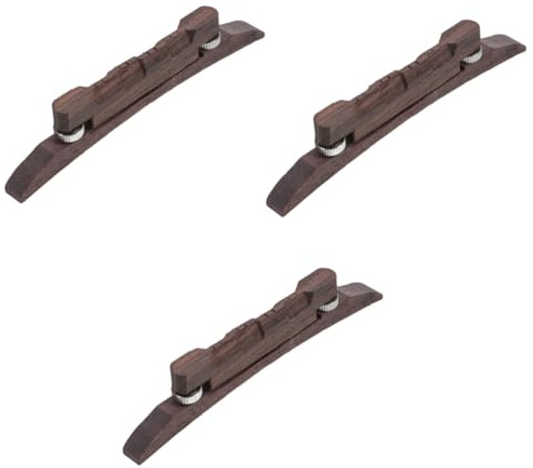 Milisten 3pcs Practical Mandolin Bridge Mandolin String Bridge Instrument Accessory for Replacement Supplies