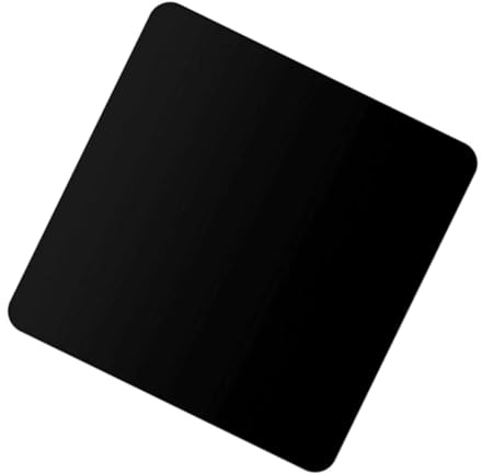 OSALADI Plaque de Miroir Acrylique Noire Accessoire Photo Portable et Facile à Nettoyer 40x40cm pour Fond Photo Studio et Décorations de Bijoux