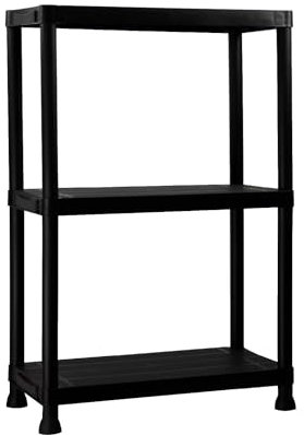 Estantería de Resina con 3 Baldas de 91x61x31cm 75Kg 7house