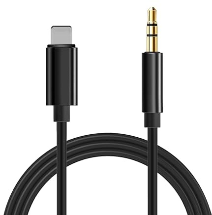 Auto Aux Kabel für iPhone 3.5mm Klinke Premium HiFi Audio Cable für Auto/Kopfhörer/Heim-Stereo/Lautsprecher, iPhone 3,5 mm Aux-Kabel, kompatibel mit iPad/iPod/iPhone 11/12/13/14/Pro/Xs/XR/X/8
