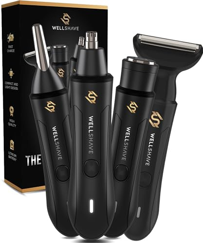 Wellshave Tondeuse 4 en 1 Ultimate - Nez, Sourcils, Cheveux et Oreilles Tout En Un Pour Hommes