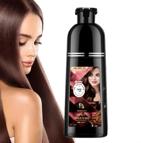 Shampoo Tintura Per Capelli Per Donna,Shampoo Tintura Per Capelli - Shampoo naturale da 450 ml che i capelli con una schiuma ricca | Pulizia profonda, shampoo senza candeggina, tintura lunga durata