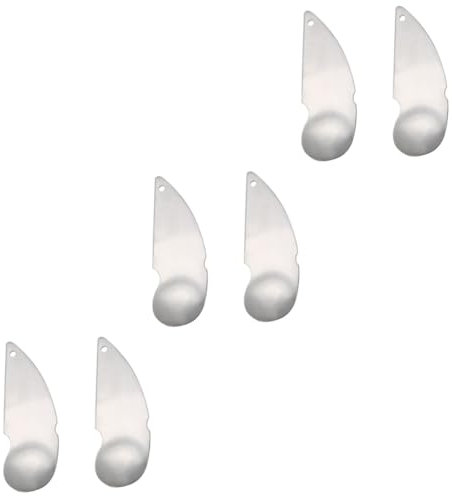 Garneck 3 Juegos Cuchara De Kiwi Pelador De Cucharas Para Pelar Kiwis Pelador De Verduras De Limón Cucharadas De Kiwi Aparato De Cocina Acero Inoxidable Silver 2 Piezas * 3