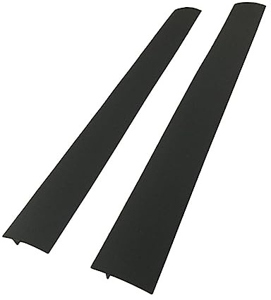 MAGICLULU Lot de 2 Bandes D'étanchéité en Silicone Noir Flexible pour Protection Plan de Travail la Cuisine et Cache-espaces Entre Cuisinière et Meuble