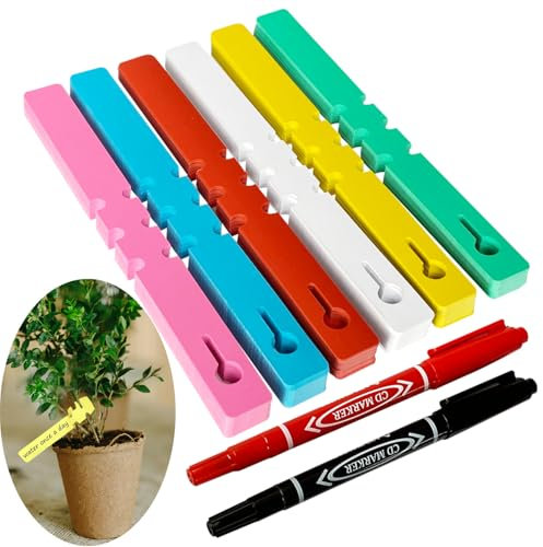 Etichette per Piante in Plastica 300 pezzi Etichette da Giardino Marcatori per Piante Resistenti Alle Intemperie Regolabili per Alberi e Piante All'esterno 2 x 21 cm (300)