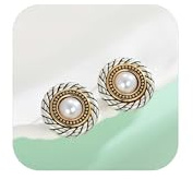 HolidayQbee Damen Ohrclips Gold Handgefertigte, Allergiefreie & Farbbeständige Clip-Ohrringe – Stilvolles Accessoire für Alltag & Feste – Elegantes Geschenk für Frauen ohne Ohrlöcher