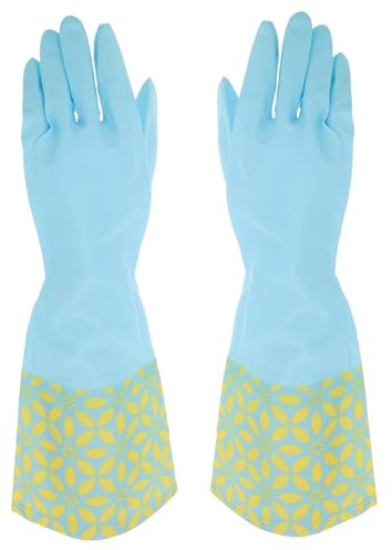 WRITWAA 2pairs Dishwashing Gloves of Thicken Kitchen Gloves for Cleaning for Laundry
