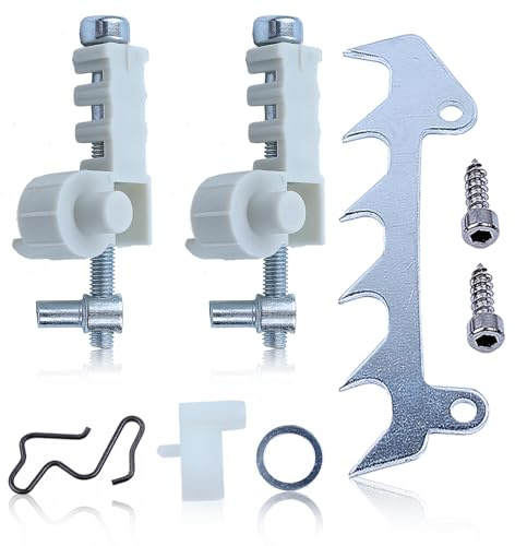 Haishine Tornillo de Ajuste del Tensor de Cadena para Motosierra Stihl 017 018 Ms170 Ms180 Ms 170 180, Repuesto para 1120 664. 1500, Tornillo de Tensión con Carcasa, Dientes de Madera
