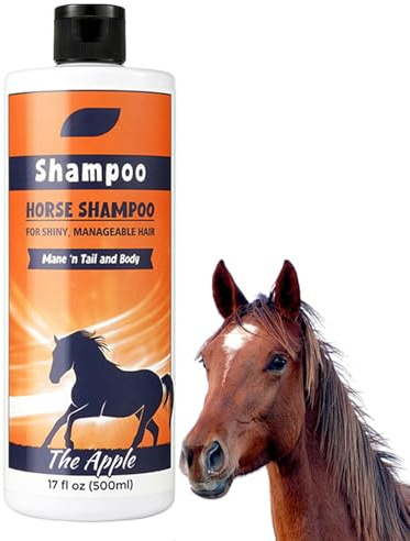 Shampooing À Cheval - Supprime Efficacement Les Odeurs | 500 Ml De Revitalisant De Shampooing De Queue Nourrissante Et De Crinière, Le Nettoyant En Manteau, Les Fournitures De Toilettage À Cheval, Ajo