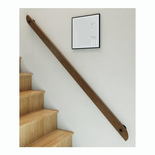 Scala in legno – Corrimano antiscivolo per scale interne/esterne 30 cm – perfetto per corridoi e loft – soluzione di sicurezza durevole ed elegante