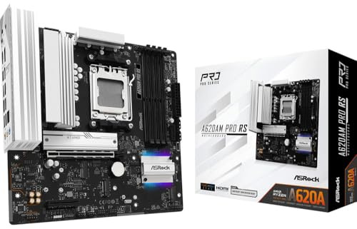 Asrock A620AM PRO RS Amd Socket Am5 Motherboard 4 X Ddr5 Dimm Slots 1 X M.2 Sock