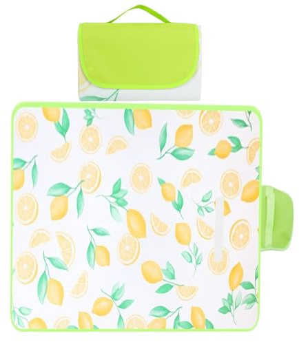 Generico Tappetino Da Picnic | Telo Impermeabile E Antisabbia Con Manico,Tappeto Esterno Antisabbia 200x200cm con Maniglia,per Spiaggia Campeggio Giardino Piscina Eventi all'Aperto