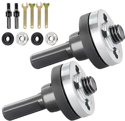 Ylinwtech 2 pieza adaptador de amoladora,Adaptadores de mandril de taladro,Adaptador de biela para amoladora angular,Apto para discos de corte