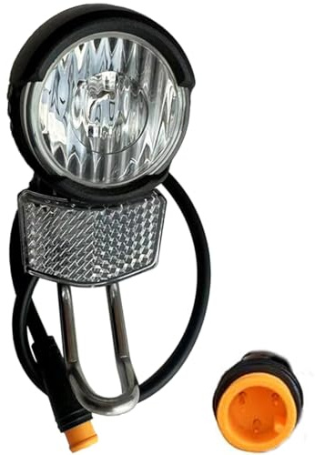 Elektrofahrrad-Scheinwerfer, ultrahelles LED-Frontlicht für Nachtfahrten, wasserdicht, 12 V-48 V kompatibel, einfache Montage an der Gabel
