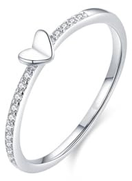 Tolldek 18K Gold 750 Hochzeitsring Echt Gold Schmuck, Herz Eheringe mit Diamant, Trauringe Platinum PT950, Gr.47-65