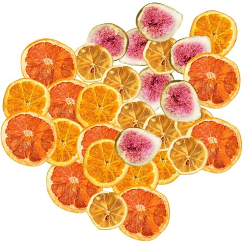 OATIPHO Fette di Pompelmo Essiccato per Decorazione Torta, Frutta Secca Creativa, Confezione 1 Sacchetto, Facile da Conservare, per Decorazioni Indoor e Ufficio