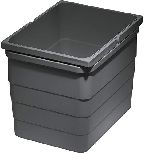 NINKA Abfallbehälter eins2vier/eins2fünf, 12 L, BxHxT: 230x220x306mm, dunkelgrau