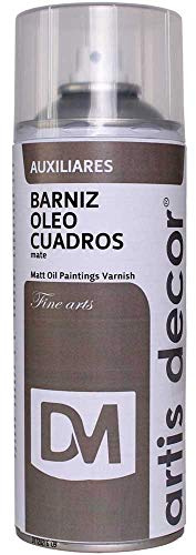 ARTIS DECOR BARNIZ EN SPRAY ÓLEO CUADROS MATE 400 ML