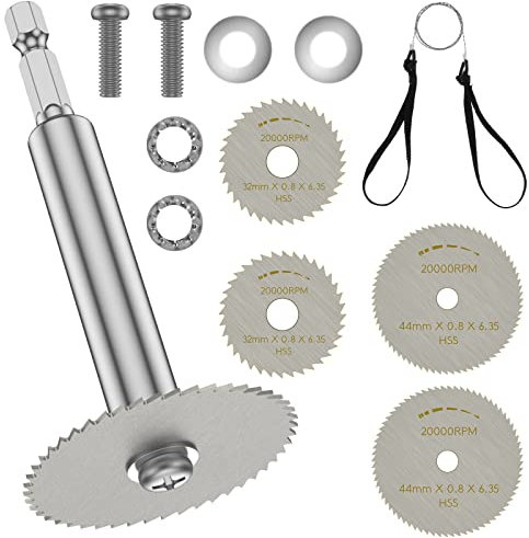 1 set di taglierina interna per tubi in PVC, in acciaio inox, con codolo esagonale da 1/4 di pollice, con lame di ricambio da 1,25/1,75 pollici per il taglio di tubi in plastica (set 1)