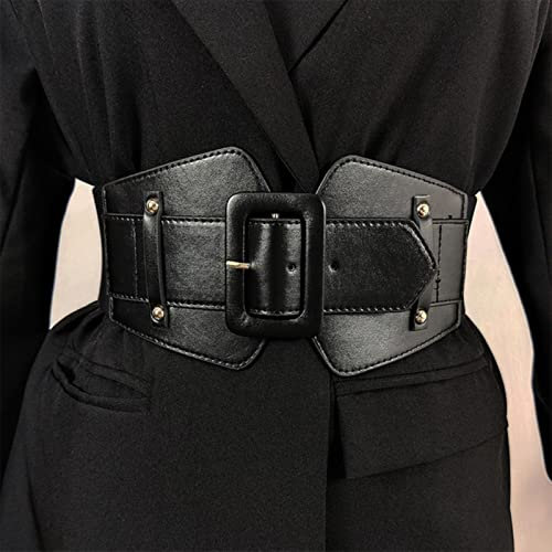 Breite Stretch Kummerbunds Damen Taille Elastisch Schwarz Korsett Kleid Designer Gürtel Bund