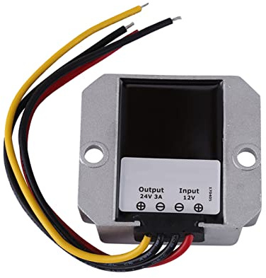DC Voltage Converter 12v converter to 24v DC 12V to 24V 3A 72W Step Up Voltage Booster Converter Step Up Power Supply Regulator Module for Electric Motor Speaker Car LED International Power Adapters