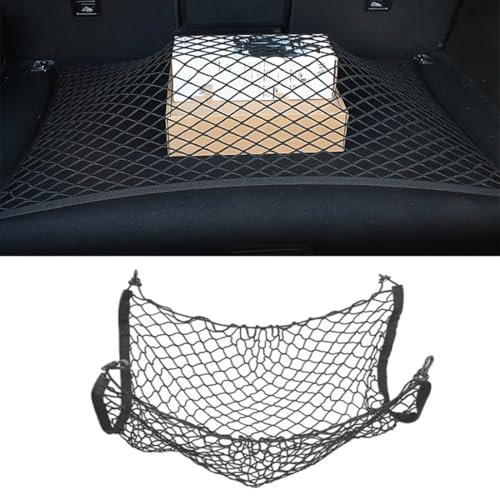 Zyfwzc Kofferraumnetz mit 4 Haken für VW Passat B8 GT 2015-2022,Nylon-Ladungsnetz,Kofferraumnetz