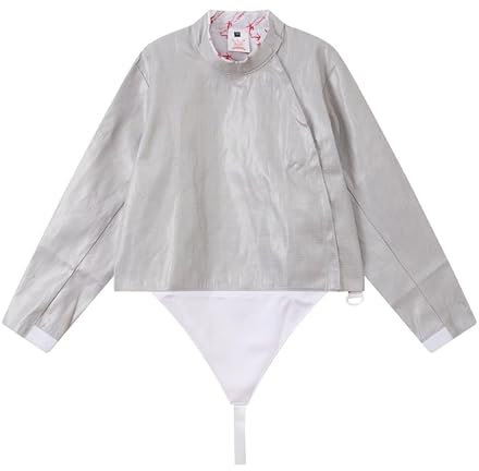 HXYhydrypd Fecht-Lame, Fecht-Elektrosäbeljacke, Nicht Waschbare Elektrozaun-Metalljacke, Metallweste – Unisex-Fechtuniform(46#)
