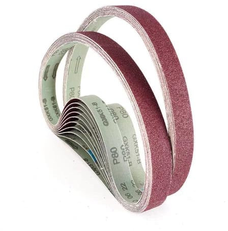 10 stücke 760 * 25mm Braun korund sand gürtel Braun aluminiumoxid-schleifmittel Schleifen Gürtel für Metall band grinder,40,10 stücke