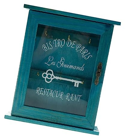 AUTSUPPL Wandmontierte Schlüsselkasten Holz Aufbewahrungsbox Vintage Stil Retro Ordnungsbox Für Zuhause Haustür Schlüsselhalter Organizer Dekorativ Robust
