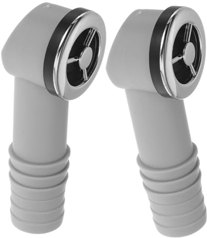DIYEAH Kit Troppo Pieno in Plastica Bianco Lavello Cucina 2 Pezzi Installazione Facile con Guarnizione in Silicone, Tubo di Troppo Pieno per Lavabo e Bagno