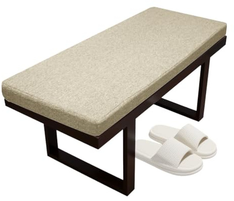 RZYW Cuscino per Panca da Esterno 80x40 150x50 100x50 120x40, Cuscino per Panca da Giardino Antiscivolo Lavabile, Cuscino Panca per Sedie a Sdraio Mobili da Interni/Esterni,No2,50x50x3cm