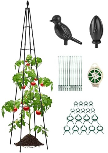 Enrejado Metálico,Soporte para Plantas Trepadoras | Accesorios de Jardinería en Forma A con Altura Ajustable, Estructura Resistente de 160 cm para Plantas de Interior y Exterior