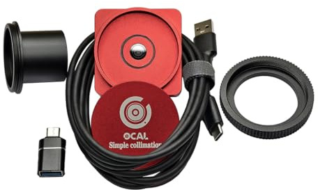 TechnixLabz V4.0 Ocal Elektronischer Kollimator, Astrofotografie-Ausrichtungstool für Newtonsche Spiegelteleskope und Schmidt-Cassegrain-Teleskope