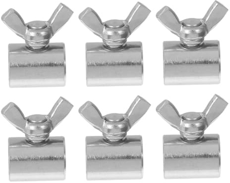 Angoily 6 pièces Clips de Serrage Acier Inoxydable Colliers Métalliques à Vis pour Câbles et Fixation Réutilisable pour Bateaux et Projets de Construction