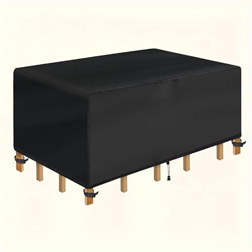 Housse Pour Salon de Jardin Table et Chaise Exterieur 190x90x75cm/LxBxH Bâche de protection pour meubles de jardin résistante à l’hiver et imperméable - Pour tables de jardin, tables de terrasse