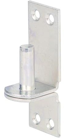 Alberts 311155 Kloben auf Platte | in den Ausführungen mit DI oder DII-Haken | galvanisch verzinkt, dickschichtpassiviert | Dornmaß Ø10 mm | Platte 90 x 30 mm (Packung mit 6)