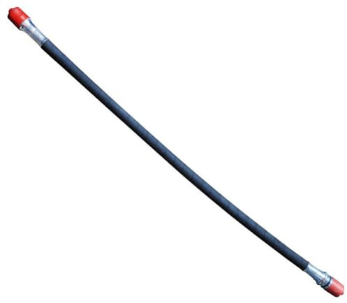 FUBESK Noyau d'arbre flexible de 89,9 cm pour sac à dos, tondeuse à gazon et débroussailleuse, construction en métal et caoutchouc, noir ou rouge