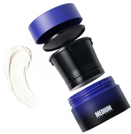 NIZORICK Haarcreme Für Männer,Stylingcreme Mit Leichtem Halt Für Natürliche Und Zerzauste Frisuren,Leichte Textur Mit Meeresduft,NachfüLlbares Design, 7,04 Oz (Kamelie)