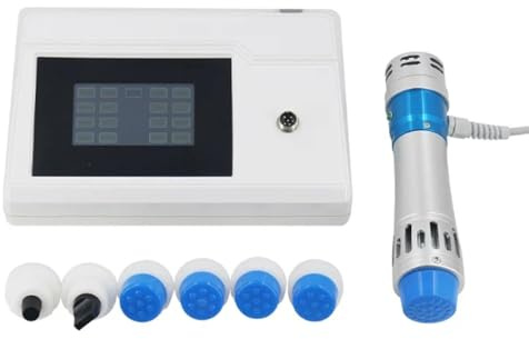 Maquina De Ondas De Choque De Intensidad Baja, Dispositivo De Terapia De Ondas De Choque, Con 1 Mango Y 7 Sondas, Frecuencia 1–18 Hz, EnergíA 10–300 Mj, No Invasivo, Para DoméStico, Rehabilitación