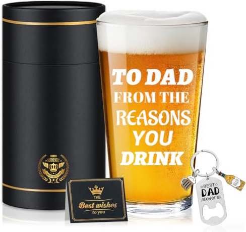 Fabuloustrim Father's Day: A Beer Mug from a Daughter/Son to her Father; Gifts for Fathers and Grandfathers on Father's Day, Christmas, and Anniversaries