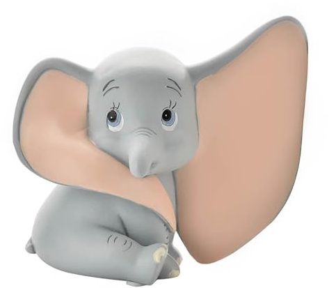 Disney WBM-GFT70 Magical Beginnings DI465 Spardose Dumbo, transparent, 200 g